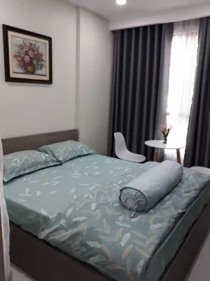 Cho thuê căn hộ Hoàng Kim Thế Gia: 75m2, 2 phòng ngủ, 2 wc. Giá 7tr/tháng